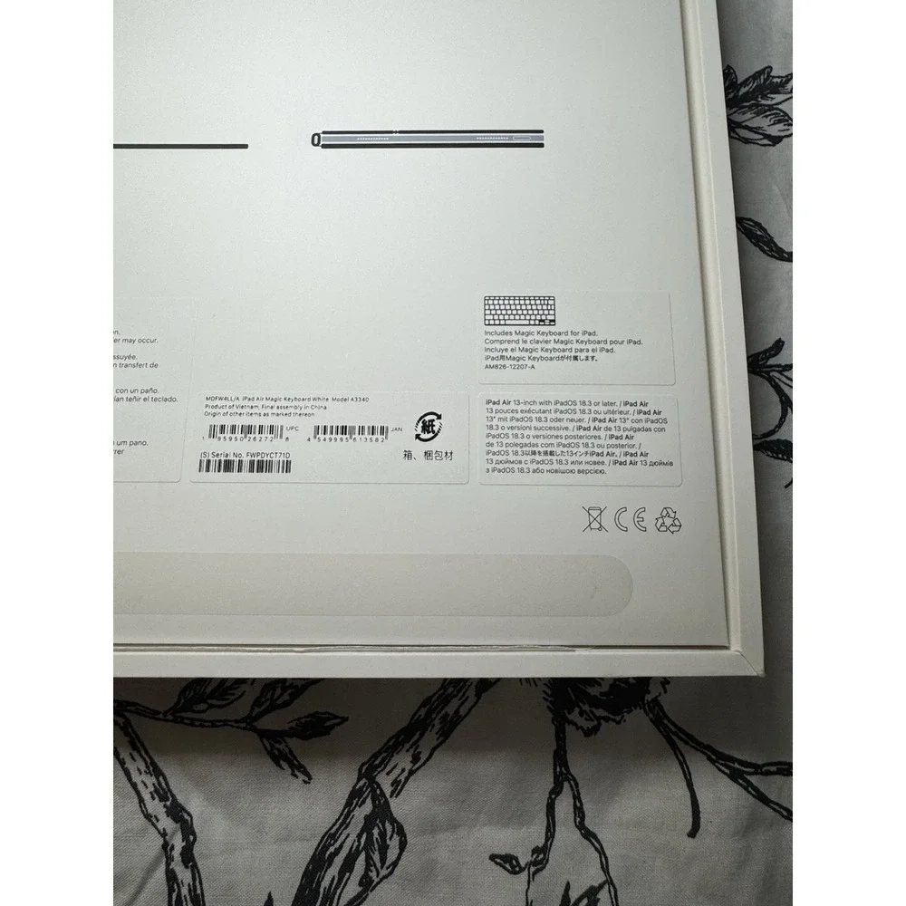 Apple iPad Magic Keyboard Empty Box Model A3340 M3 Inserts Included